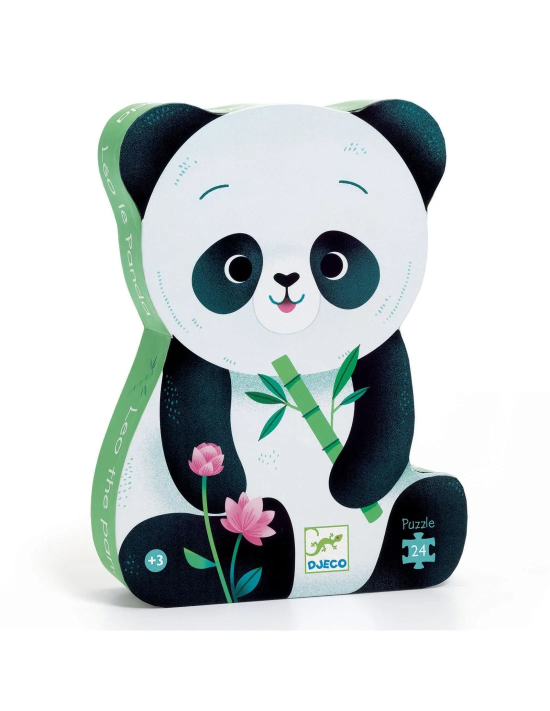 Djeco - Silhouette puzzel - Leo de panda - 24 Stukjes