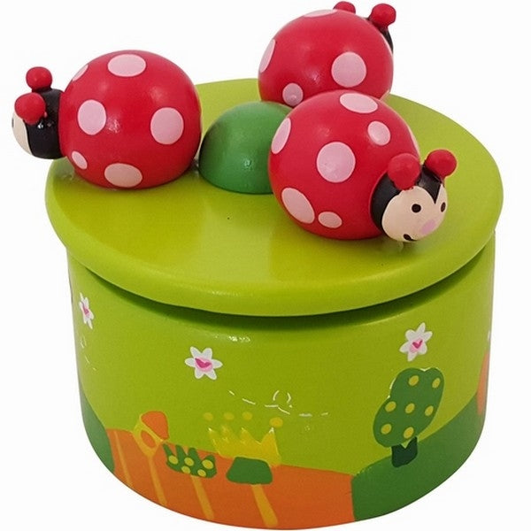 Playwood - Muziekdoosje - Rond - Lieveheersbeestjes