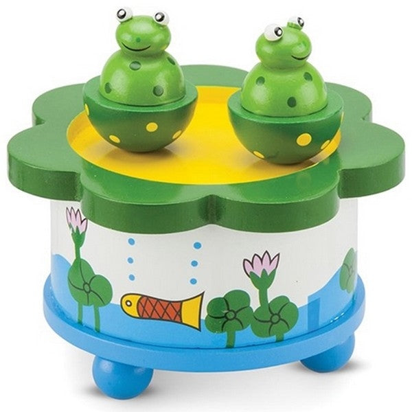Playwood -  Magnetisch muziekdoosje - Hout - Kikkers