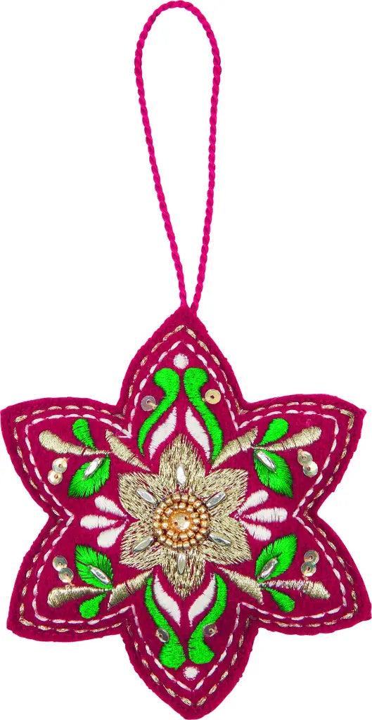 Coppenrath - Kersthanger - Ster - Stof - Per stuk