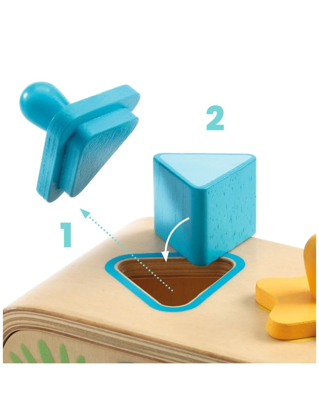 Djeco - Vormenstoof - Hout - 8 stukken en vormen