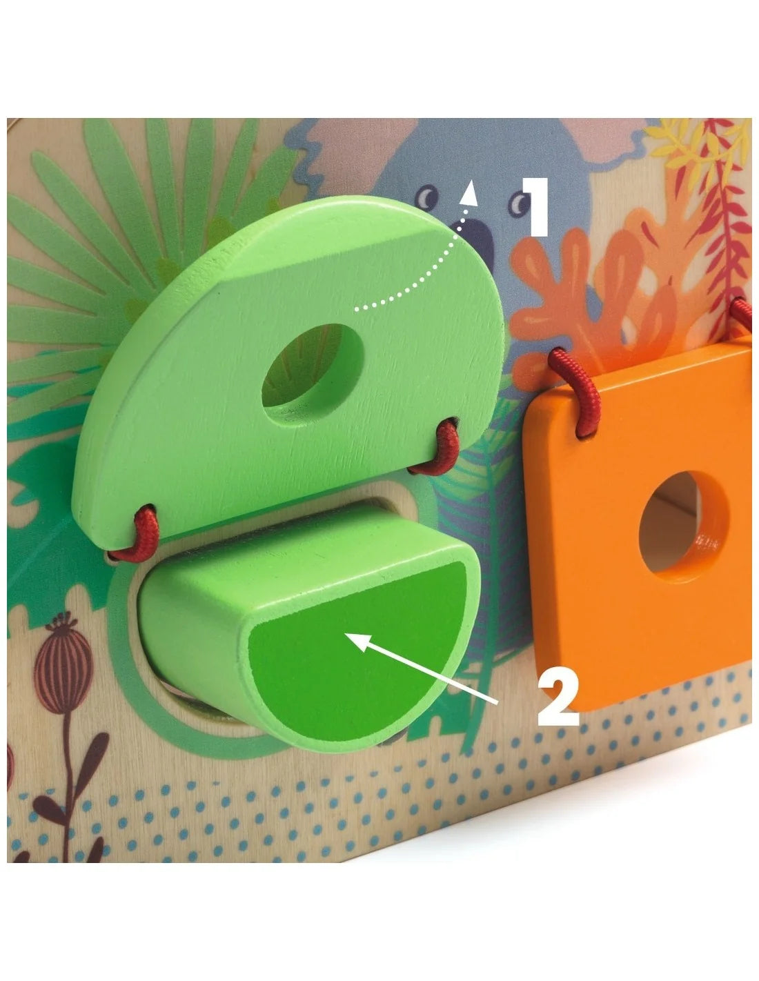 Djeco - Vormenstoof - Hout - 8 stukken en vormen