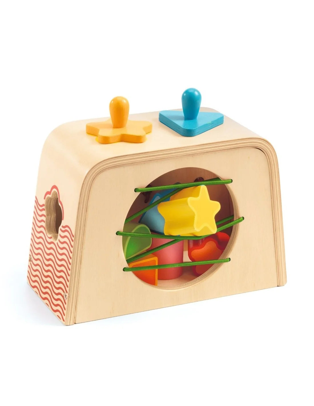 Djeco - Vormenstoof - Hout - 8 stukken en vormen