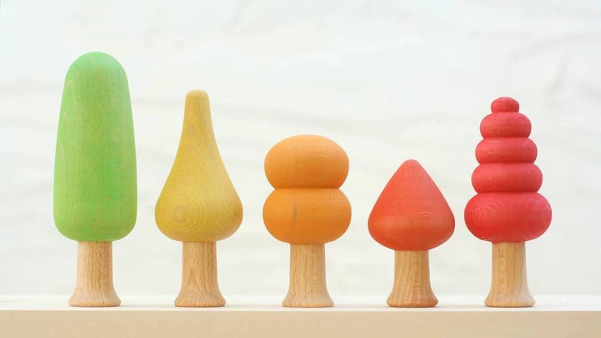 Ocamora - Houten boompjes - 5 stuks