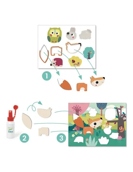 Djeco - Knutselpakket - Mijn eerste collage