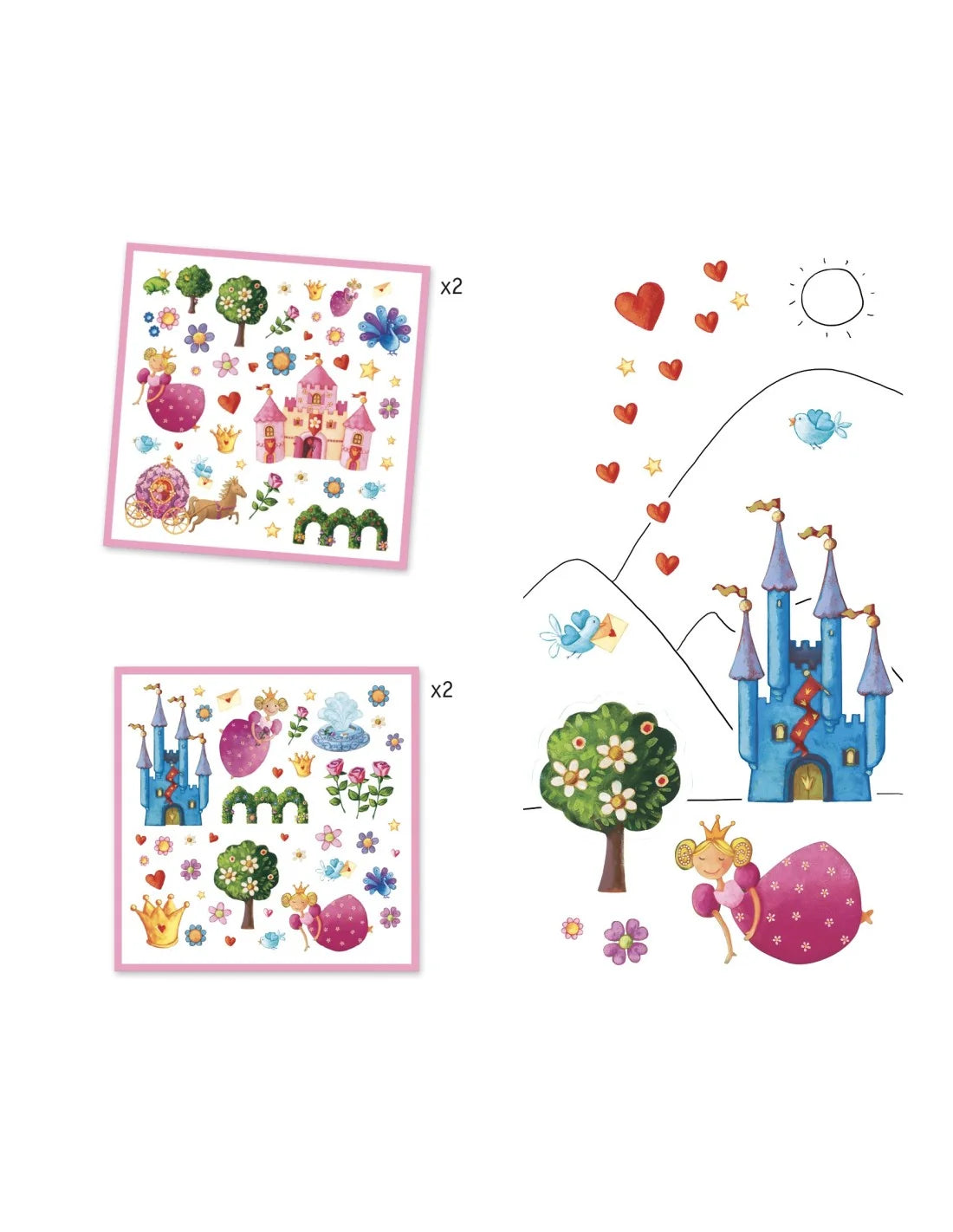 Djeco - Stickers - Prinsessen
