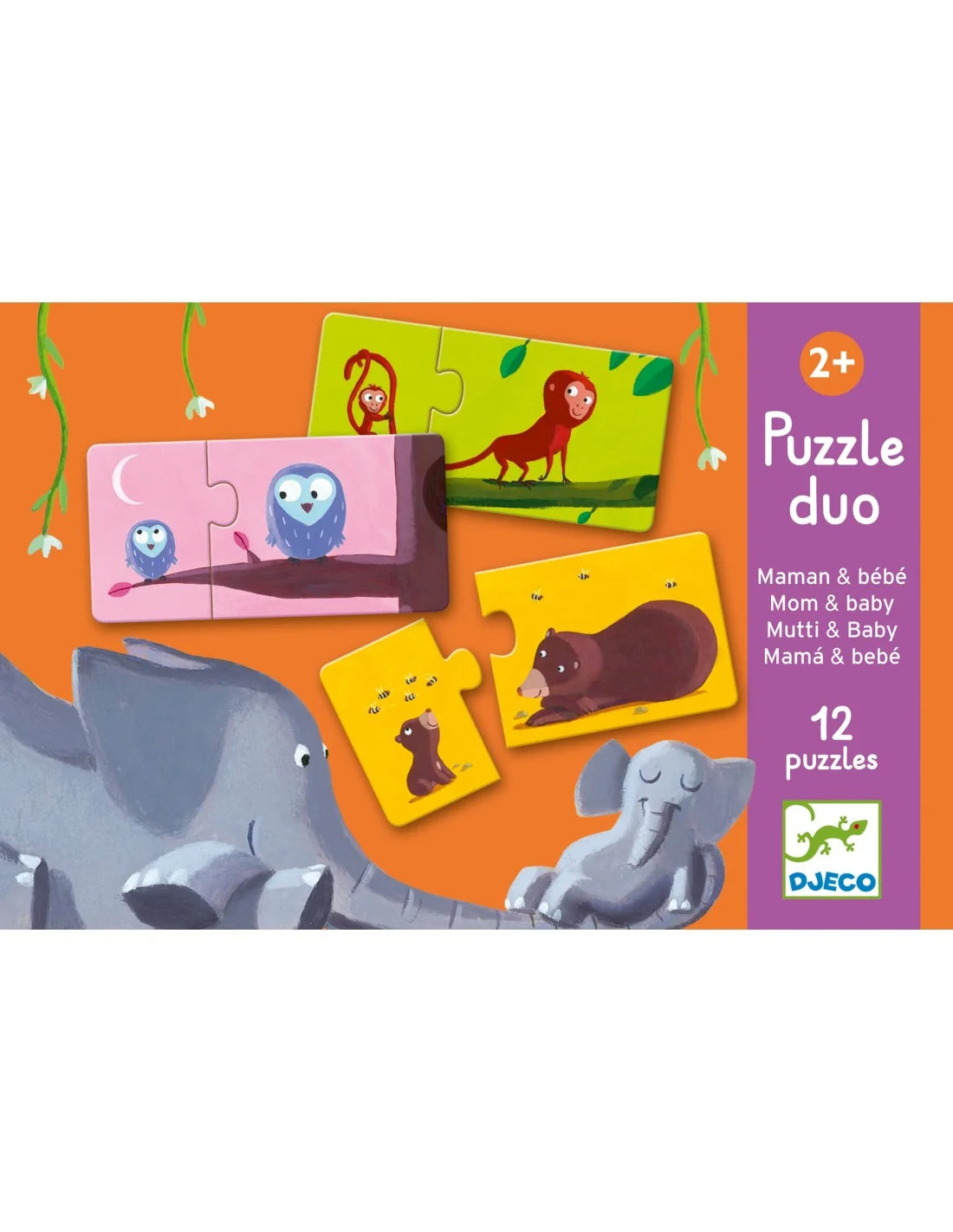 Djeco - Duo puzzeltje - Mama en Baby