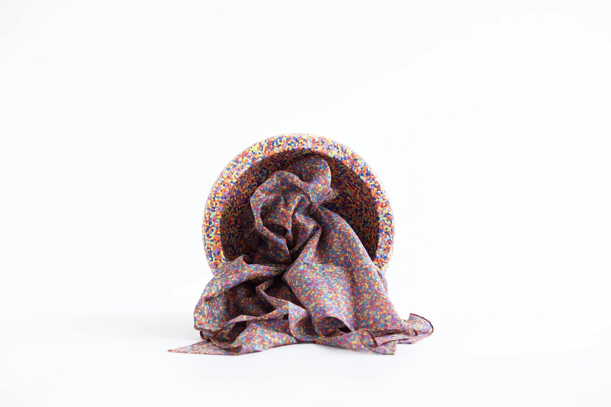 .Laura's play cotton - Speeldoek - Katoen 90 x 90 cm - Confetti regenboog