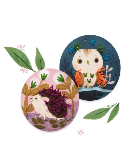 Djeco - Stap voor stap rijgen met wol