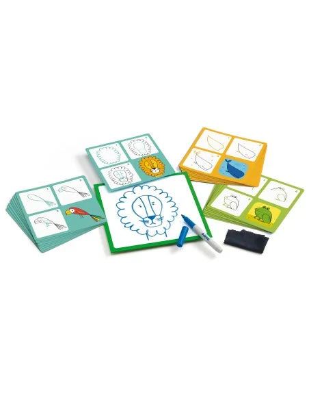 Djeco - Stap voor stap leren tekenen - Dieren