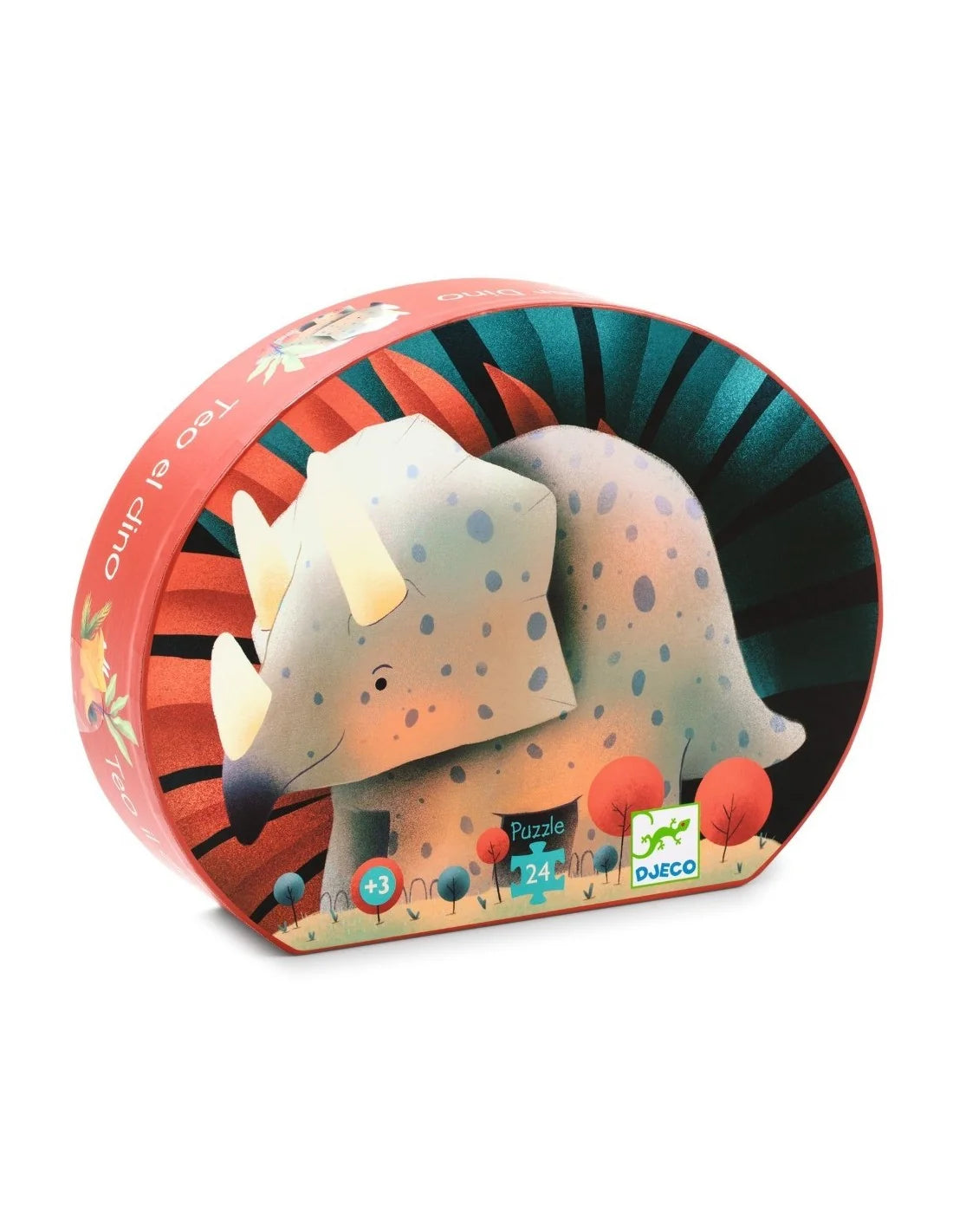 Djeco - Silhouette puzzel - Teo de dino - 24 Stukjes