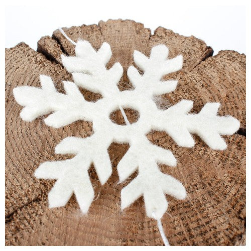 Sjaal met verhaal - Viltslinger - Sneeuwvlokken