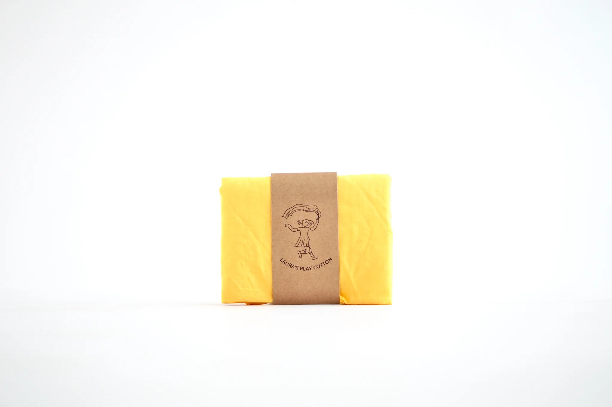 Laura's play cotton - Speeldoek - Katoen 90 x 90 cm - Citroengeel