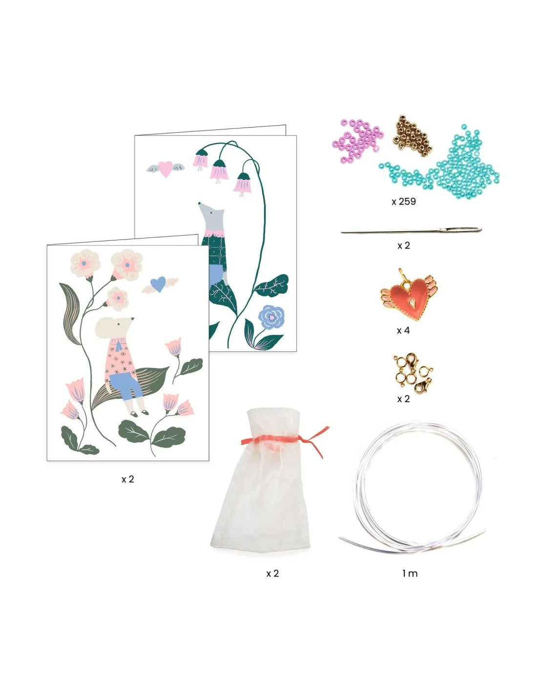 Djeco - You & Me - Armbandjes maken - Heart heishi