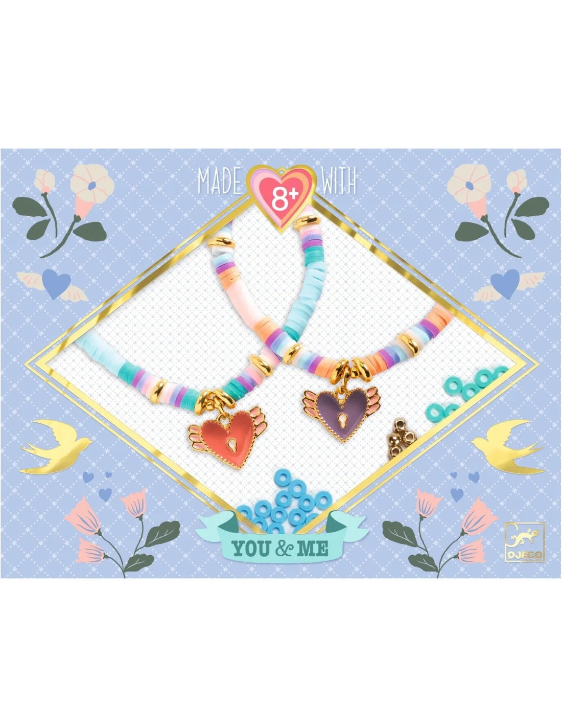 Djeco - You & Me - Armbandjes maken - Heart heishi