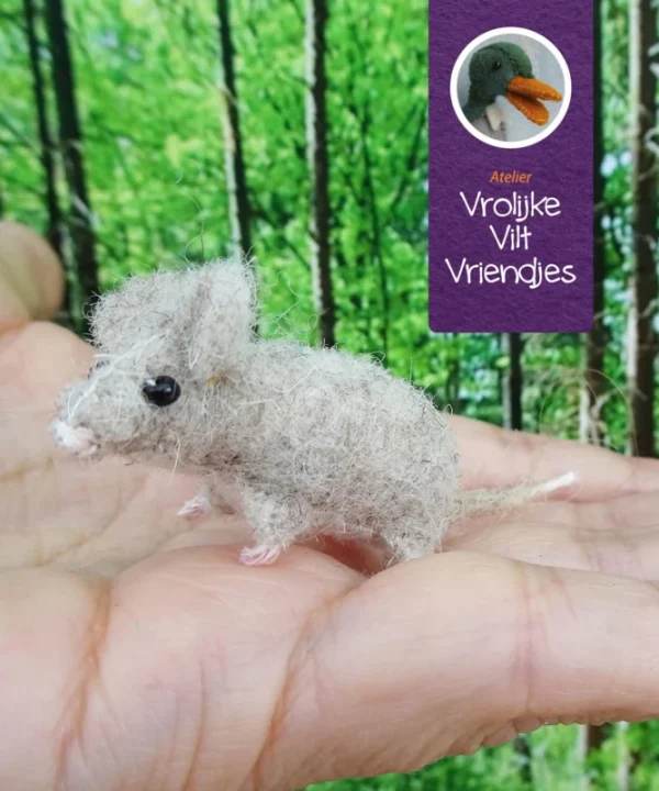 Atelier vrolijke vilt vriendjes - Bosmuizen - Zelfmaak pakketje - Image 3