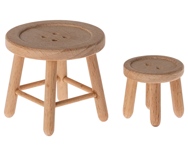 Maileg - Houten tafel en stoel set