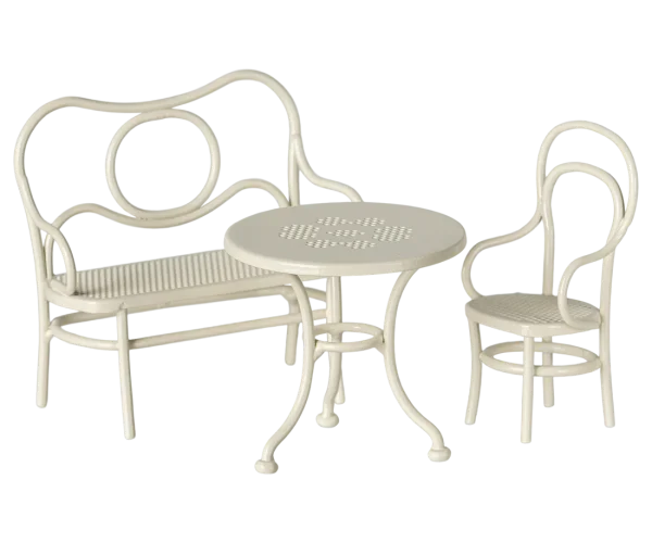 Maileg - Café set - Muis - Klein - Gebroken wit