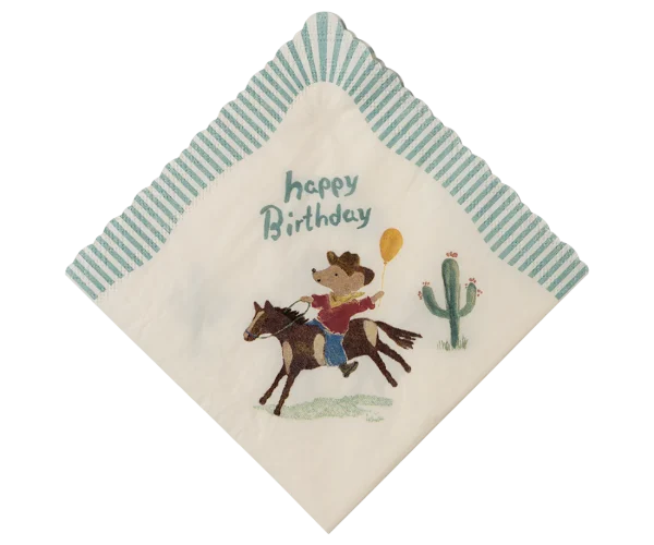 Servetten - Happy birthday - Cowboy - Image 2