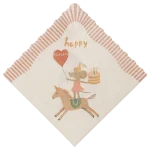 Maileg - Servet - Happy birthday - Eenhoorn