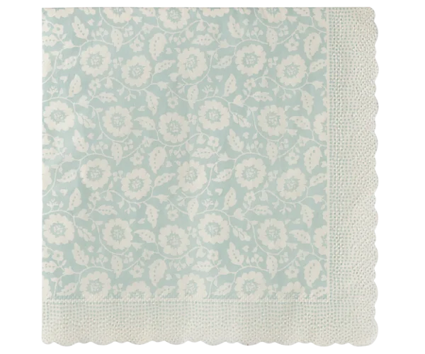 Maileg - Servetten met bloemen - Mint