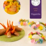 Atelier Pippilotta - Sint jansfeest - Vier bloemenkransen en Sint jansvuur
