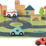 Egmont Toys - Houten puzzel - Autobaan met auto's