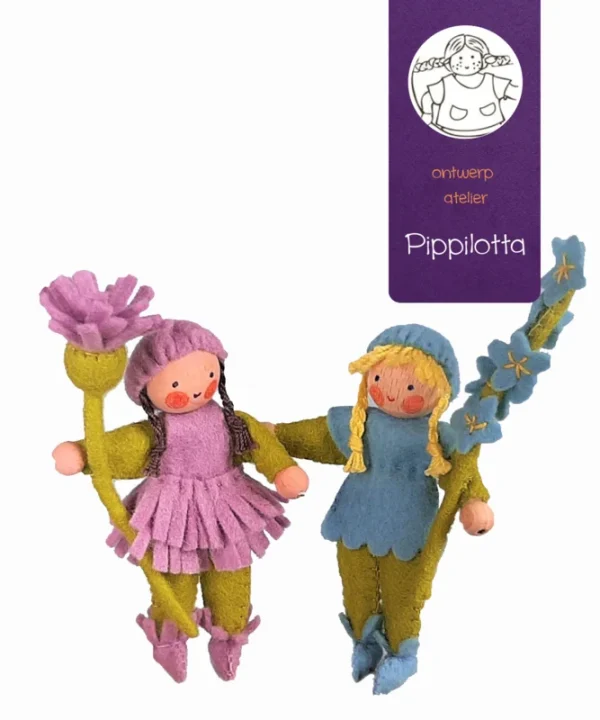 Atelier Pippilotta - Distel en Vergeet-mij-nietje
