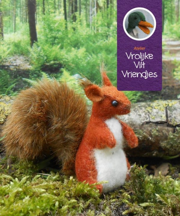 Atelier vrolijke vilt vriendjes - Eekhoorntjes - Zelfmaak pakketje - Image 3