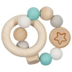 Goki - Grijpspeelgoed - Elastische ster - turquoise