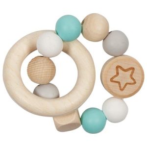 Goki - Grijpspeelgoed - Elastische ster - turquoise