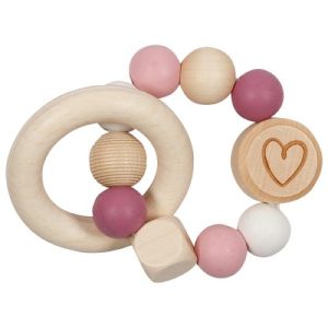 GF Elastik Herz pink, per St