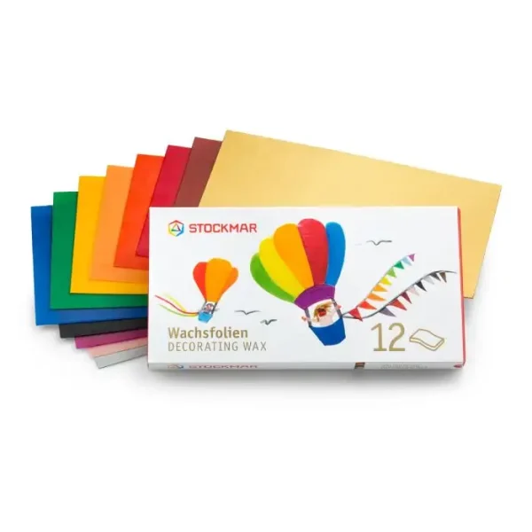 Stockmar versierwas breed - 20x10 cm - ass. 12 kl.