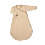 Lilano - Slaapzak - Lange mouw - Dun Wol/Zijde - Beige gestreept