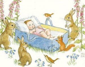 Ansichtkaart - Molly Brett - An adorable newborn baby