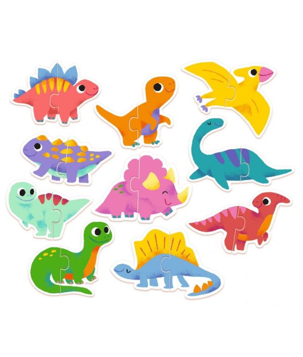 Djeco - Duo puzzeltje - Dino's - Image 2