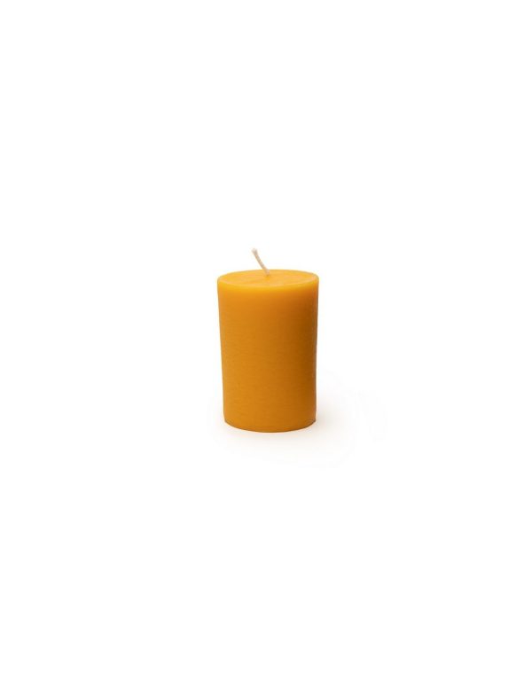 Dipam - Stompkaars 11cm -Bijenwas met structuur