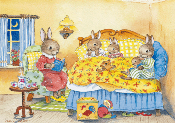 Ansichtkaart - Jean Gilder - Bunnie's bedtime story