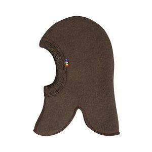 Joha merino wollen balaclava - donker bruin - 41cm - Wolfleece