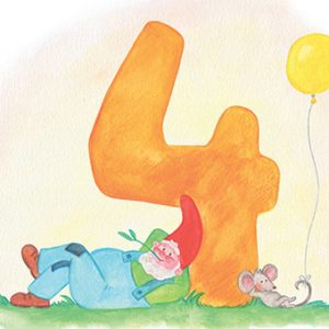 Ansichtkaart - Mijn Oogappeltje - Hoera je bent 4