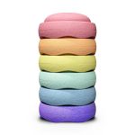 Stapelstein - Original rainbow pastel - 6 stuks