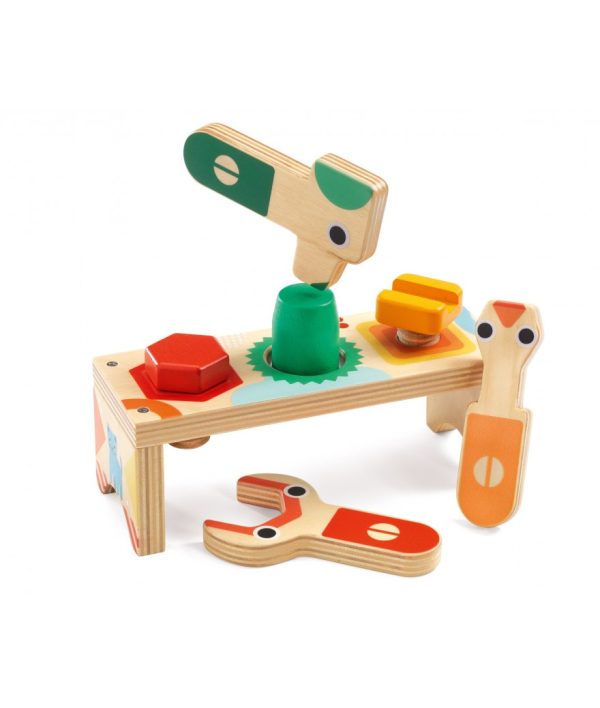 Djeco - Werkbankje met schroeven - Hout