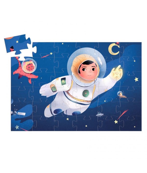 Djeco - Silhouettepuzzel - Astronaut op de maan - 36st. - Image 2