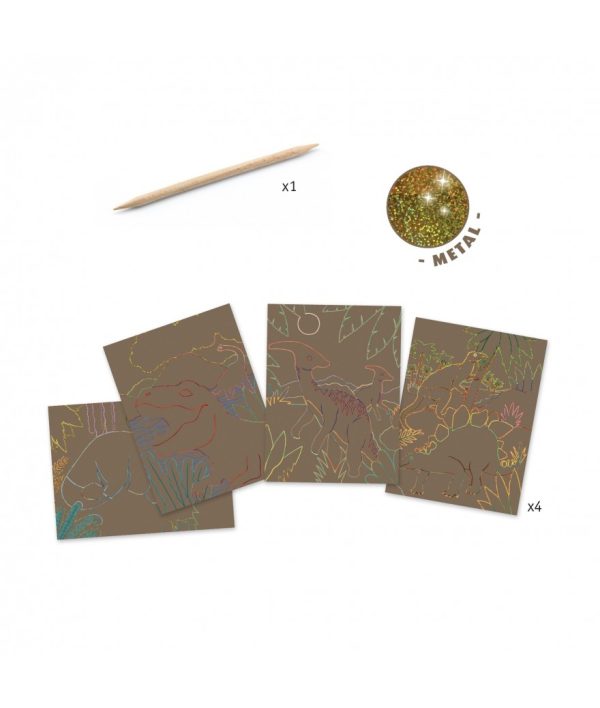 Djeco - Kraskaarten - Dino's - Image 2