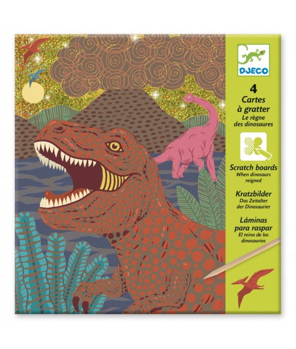 Djeco - Kraskaarten - Dino's
