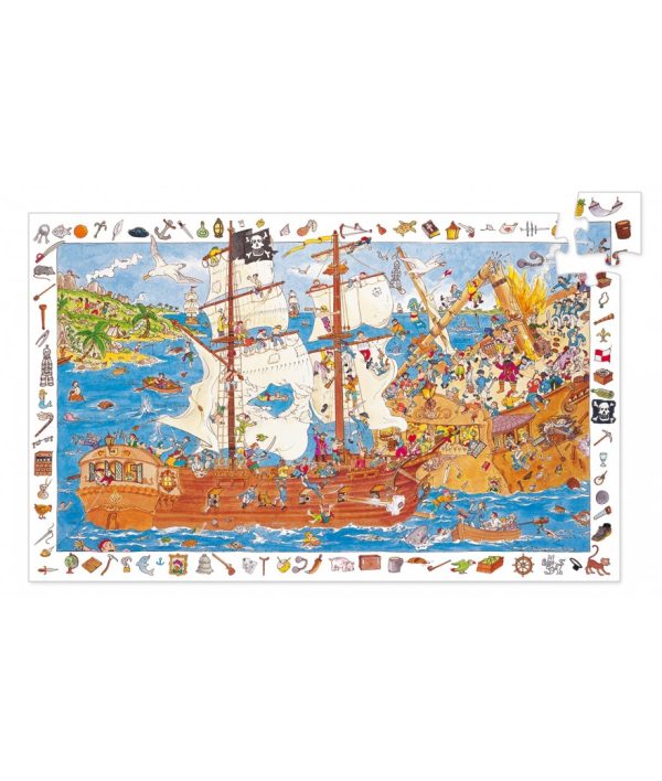 Djeco - Observatie puzzel - Piraten