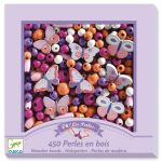 Djeco - Houten kralenset - Vlinders