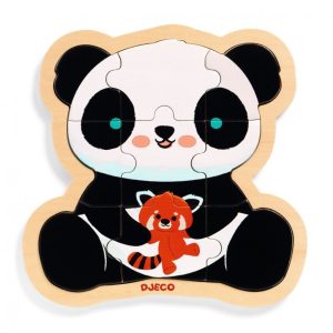 Djeco - PUZZLO - Panda - 9 pcs
