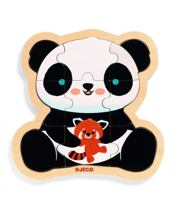 Djeco - PUZZLO - Panda - 9 pcs