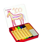 Stockmar 100 regenboogeditie 6 stiftjes + 2 blokjes